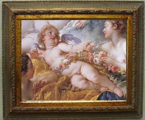 framed  Francois Boucher Details of Cupid a Captive, Ta133